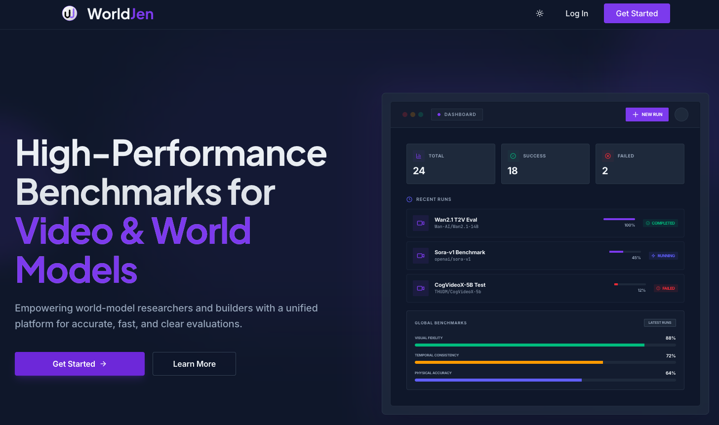 WorldJen sign-up page